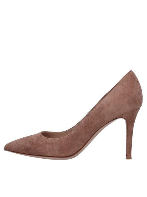 Suede pumps GIANVITO ROSSI | GIANVITO 85 CAM.PRALINE